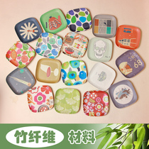 Korean snack plate bamboo fiber dried fruit plate snack plate candy plate small dish snack plate melon seed nut plate
