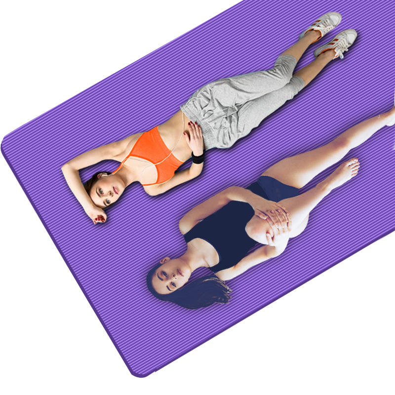 加宽130cm加长200cm双人瑜伽垫健身垫初学者舞蹈垫防滑加厚瑜珈垫产品展示图5