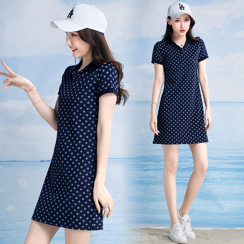 新款羽毛球裙子女速干夏季运动连衣裙网球裙休闲中长t恤连体裙女