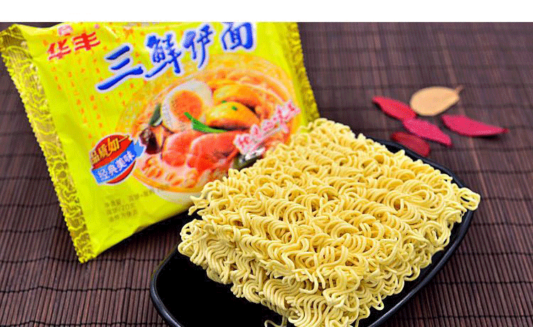 华丰三鲜伊面86g*24整箱方便面 干吃面 泡面 怀旧方便面_不打折现价36