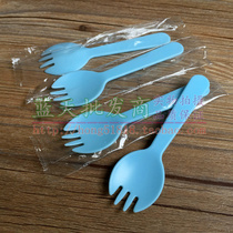 Disposable Fork and Spoon Separate Packing Fork Cake Fork Spoon West Point Fork Spoon Thickened Fork Spoon Thickened Fork Spoon 100 Packs