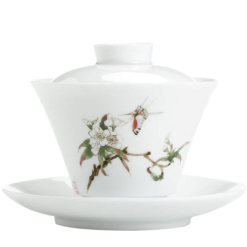 Su worship hand - made tureen ceramic tea cups exchanger with the ceramics cup kung fu tea bowl three cups