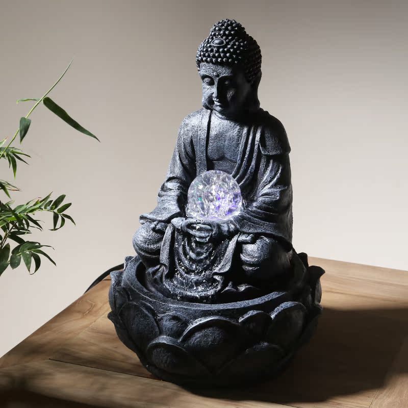 Su ceramic lucky Buddha sitting room feng shui home decoration creative furnishing articles furnishing articles office