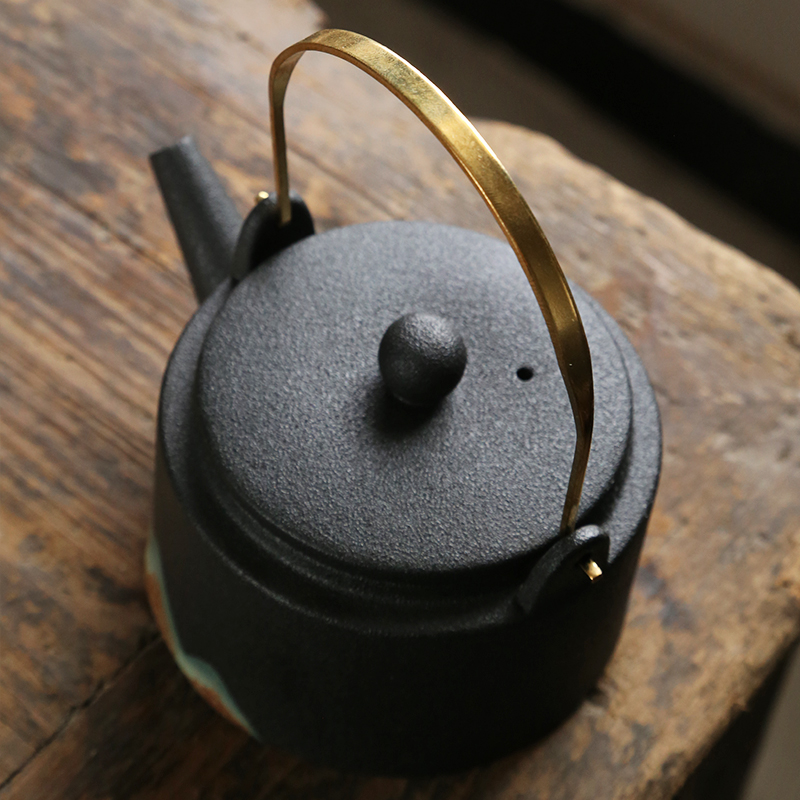 Su ceramic Japanese painting color restoring ancient ways the teapot coarse pottery home tea, kungfu tea taking creative single pot