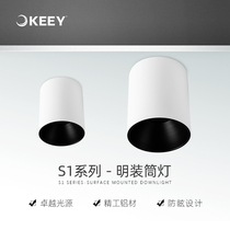 Corporate lighting Led Minning cylinder Lamp round free open pore Living room Bedroom Ceiling Light Clothing Shop Suction-top Silo Lamp