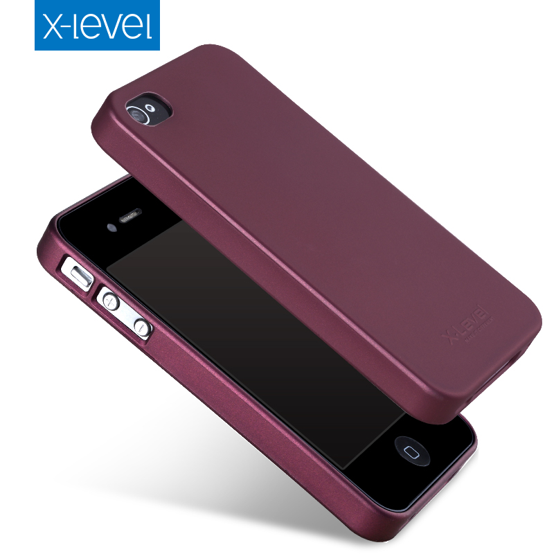 X-Level 苹果4s手机壳iPhone4保护套防摔全包超薄磨砂硅胶软壳产品展示图2