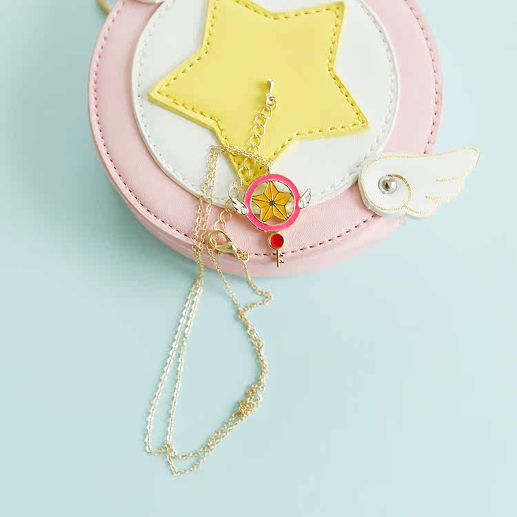 漫韵良品 魔卡少女樱百变小樱星星金属徽章少女项链动漫周边