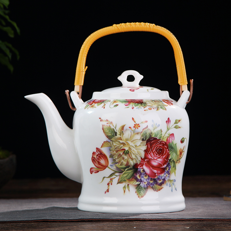 Jingdezhen ceramic teapot large girder pot teapot large - capacity cold filter single pot of cold water kettle CiHu