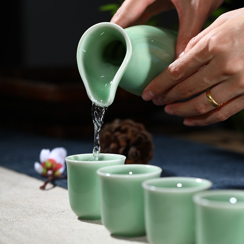 Celadon wine wine suit household ceramics temperature hot wine pot heating warm wine drinking rice wine little wine cup