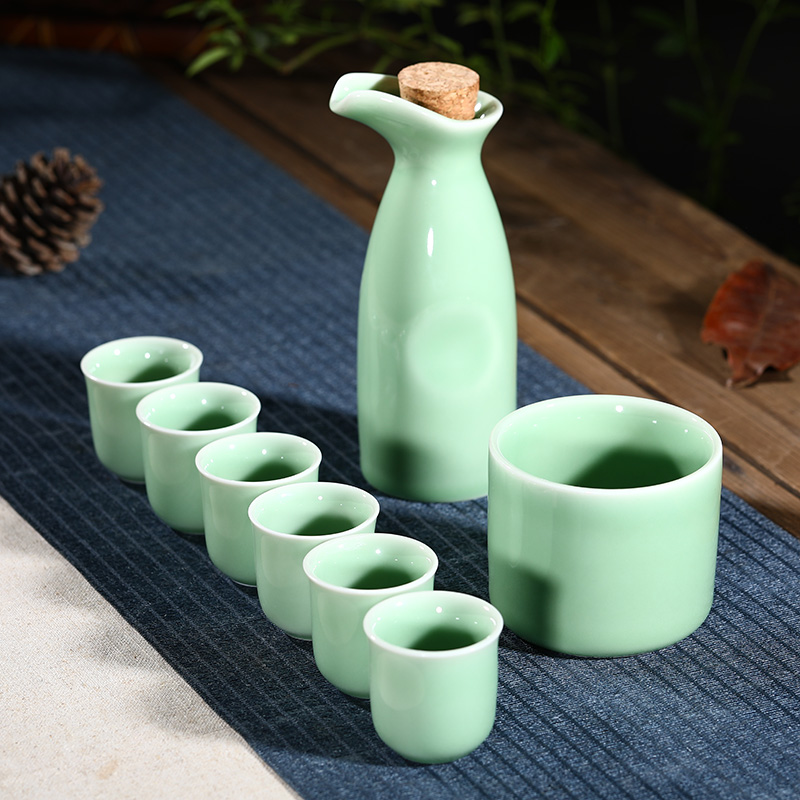 Celadon wine wine suit household ceramics temperature hot wine pot heating warm wine drinking rice wine little wine cup