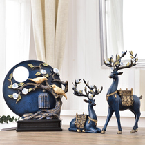 Home decorations Deer ornaments Living room wine cabinet desktop art furnishings Lucky small creative indoor European resin