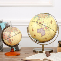 HD globe ornaments home furnishings large mini living room decoration study desk American retro decorations