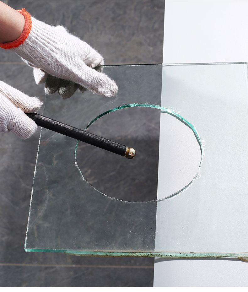 圆规玻璃刀家用窗户油烟机割圆刀开孔器圆形开口金刚石划圆开孔刀