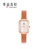 LUCKY Gila LUCKY KILA square plate small brown watch women small square watch hipster elegant temperament table