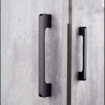 Mingzhou black simple handle minimalist modern black and white with door handle Vivo Trading 』