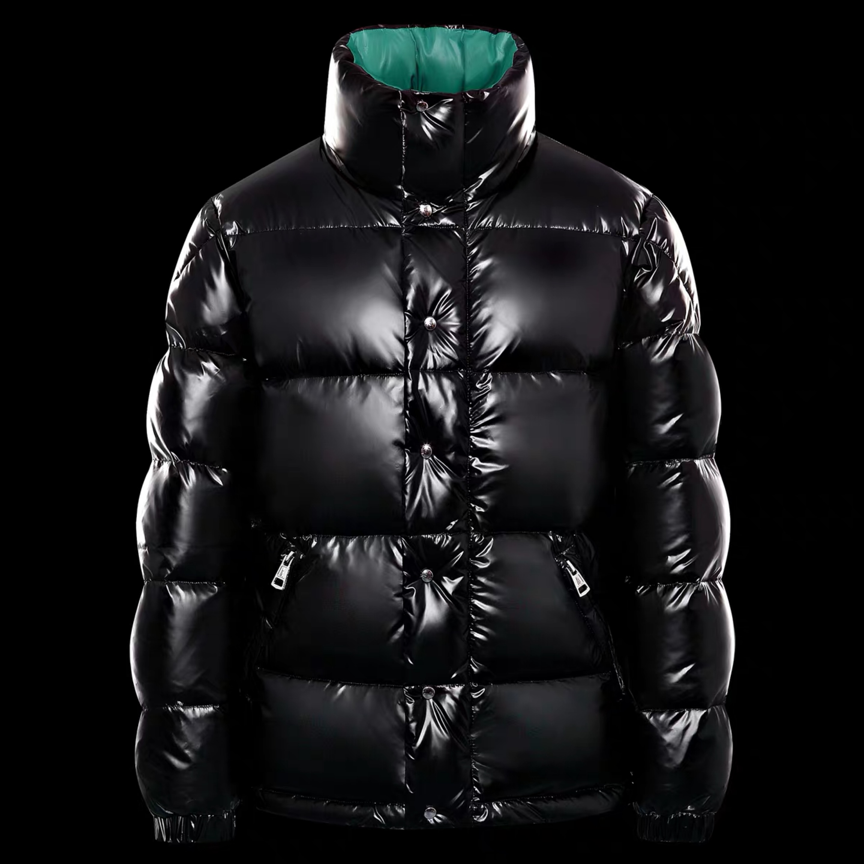 亮面羽绒服男短款加厚背带款新款潮牌爆款冬季欧洲站面包2019情侣_爱