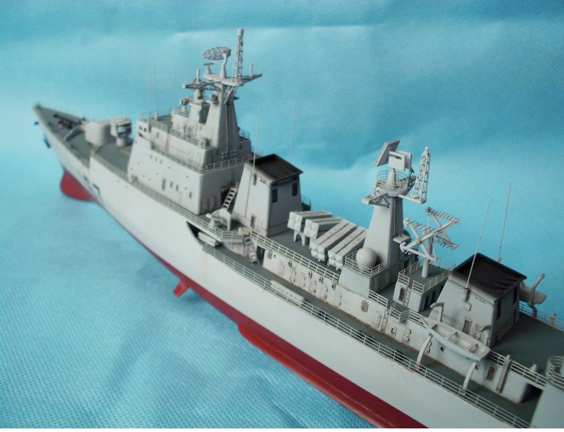 Корабль Трубач собрал военный модель броненосец моделирование 1/350 167 Шэньчжэнь ракетный эсминец военный корабль судно модель Trumpeter