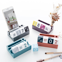 ins Nordic creative desk calendar date brand ornaments Net red milk tea shop digital decoration personality small furnishings