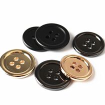 Metal high-grade four-eye round coat button Suit jacket button Sweater wool coat button windbreaker button