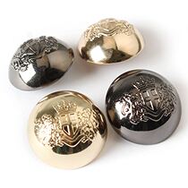 High-grade high-grade metal round woolen woolen cashmere coat trench coat vintage womens suit clothing buttons