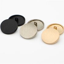 Metal buckle Mens and womens clothes buttons round coat buckle High-grade windbreaker sweater buckle Wild gold matte metal buckle