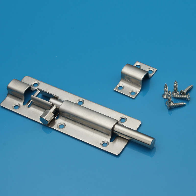 不锈钢插销 门扣加厚加宽弹簧门栓门插销防盗门插销 门闩 门栓