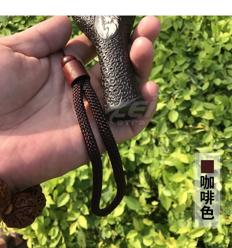 酸枝木珠弹弓失手绳 文玩挂件 diy手工编织失手绳 手机绳手把件绳