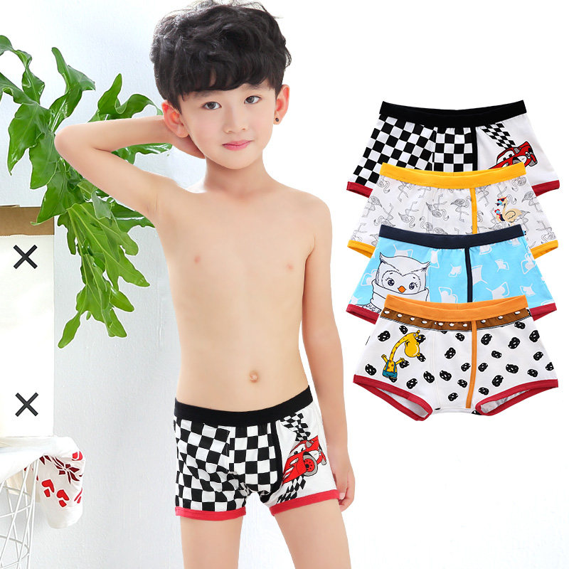 [USD 37.07] Children's underwear cotton pants in the Big children's pants 10 little boy boy