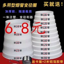 Range hood exhaust pipe adapter Smoke pipe reducer ring check valve Range hood flue size head reducer