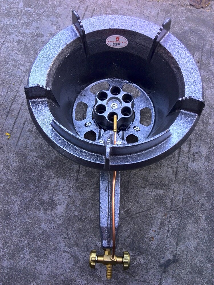 康朗宝加厚型六孔新型喷射炉商用酒店饭馆猛火灶中高压煤气炉头