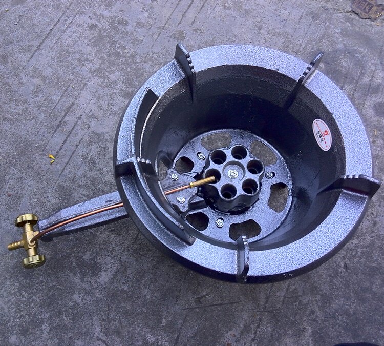 康朗宝加厚型六孔新型喷射炉商用酒店饭馆猛火灶中高压煤气炉头