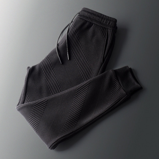 Knitted pants men's pants 2020 new trend wild casual pants spring and autumn slim feet sports pants Knitted pants men's pants 2020 new trend wild casual pants spring and autumn slim feet sports pants