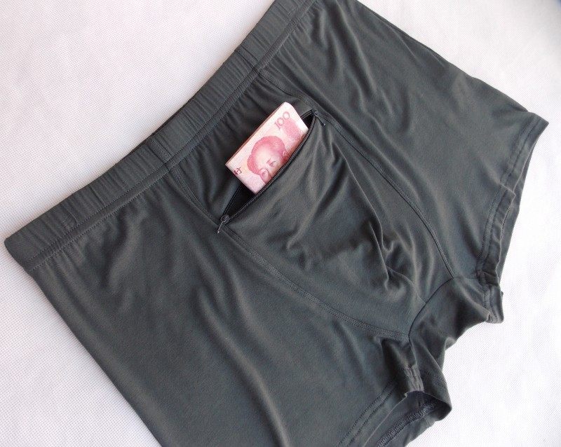 男士加肥加大特体防盗内裤 莫代尔弹力舒适平角裤 拉链内裤