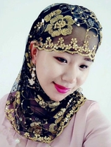 Convenience hijab female back summer worship gauze headscarf head hat set turban spring and autumn 2020 new middle-aged and elderly