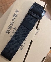 New Outdoor Nylon Sports Canvas Preparation Tactical Flame Blue Fire Black Weave Inside And Outside Belt