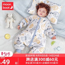 Baby sleeping bag spring and autumn thin spring and summer summer gauze split legs Baby newborn children four seasons universal anti-kick quilt