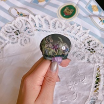 Wind retro ring needle insert bag needle and thread bag needle tie handmade DIY fabric needle pad cross sold out to enjoy