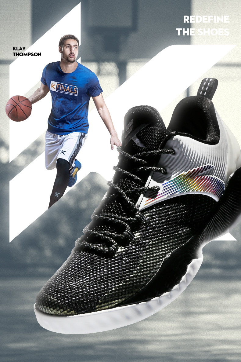 安踏篮球鞋男鞋低帮2018春季新款汤普森kt球鞋男战靴耐磨运动鞋男