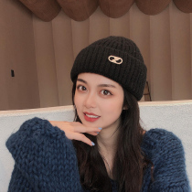 College style hat womens autumn and winter wild Korean version of the tide Baotou wool hat wild womens winter knitted hat thickened warm