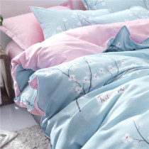 Quilt cover sheet quilt cover two-piece set 2ins Nordic quilt single-piece pillowcase girl three-piece set student dormitory single