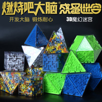 Burning the strongest brain 3d Magic Magic Maze ball three-dimensional puzzle beads toy Rubiks Cube children training concentration