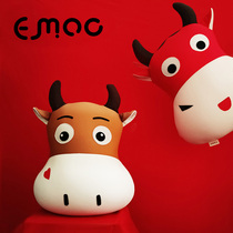 EMOO Zodiac cow year pillow doll bedside New Year gift sofa pillow cute girl sleeping doll student