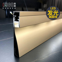 Deguang aluminum alloy skirting line luminous kick LED light strip with light slot skirting line aluminum alloy floor foot line