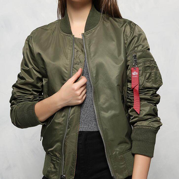 欧美ma1飞行员夹克女棉衣宽松情侣棒球服bf外套双面穿春秋季薄款