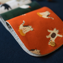 Handmade cloth art mask containing clip with carry-on bag protective sleeve mask temporary clip clip sanitary portable cute gift