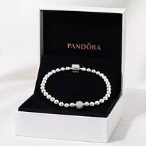 Spot PANDORA Bracelet Female PANDORA SILVER Beaded Pavé Bracelet Female 598342CZ Send girlfriend gift