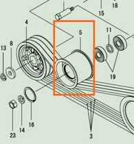 Yanmar harvester accessories AW85 82 Walking tensioner 100