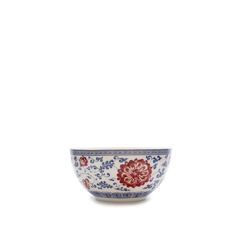 Red xin home jingdezhen porcelain bowl bucket color ipads bowls 4 pieces wedding gift set rice bowls