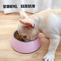 Hump Dog Bowl Fardou Bowl Cat Bowl Single Bowl Dog Food Basin Cat Bowl Stainless Steel Dog Bowl pooch Pizza Bowl bib Bear Teddy Bowl