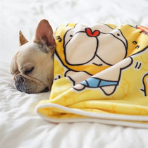Dog Blanket Flannel Pet Blanket Sleeping Blanket Thickbed Quilt Dadi Warm in Autumn and Winter